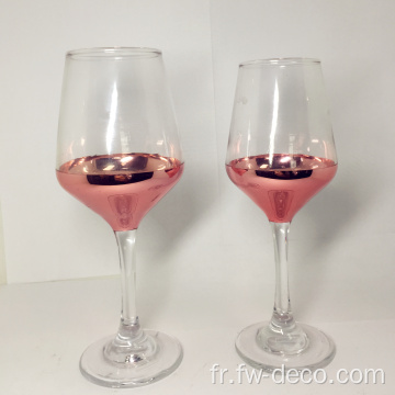 Gobelet de verre à vin de couleur de couleur personnalisée
